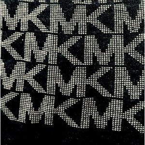 Winter Scarf, Michael Kors , Black and Gray, 100% Acrylic